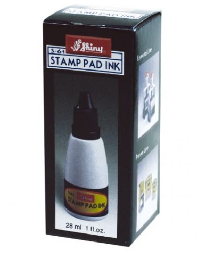 Tinta Stamp Pad Ink Shiny, color negro