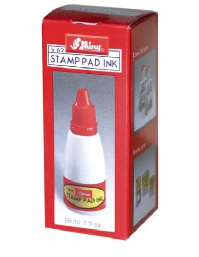 Tinta Stamp Pad Ink Shiny, color rojo